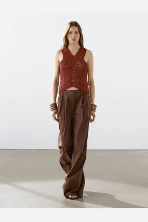 Massimo Dutti Häkeltop Mit Lockerem Strickmuster