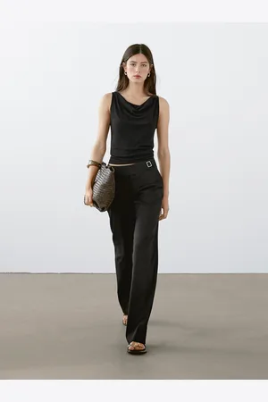 Massimo Dutti Ärmelloses Top Mit Drapiertem Ausschnitt