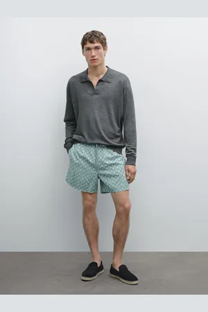 Massimo Dutti Badeshorts Im Shorts-Fit Mit Print