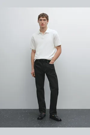 Massimo Dutti Poloshirt Mit Kurzen Ärmeln Und Mikrostrukturmuster