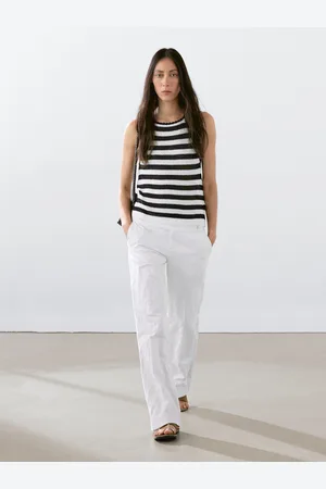 Massimo Dutti Stricktop Mit Streifen Und Farblich Abgesetzten Borten
