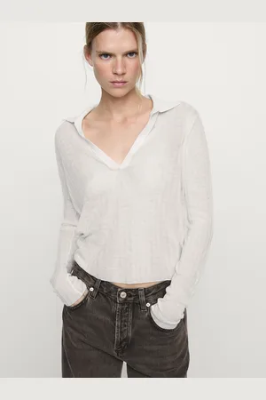 Massimo Dutti Wide-Leg-Jeans Mit Halbhohem Bund