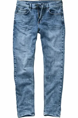 Mey & Edlich Herren Jeans Hose Slim Tapered einfarbig