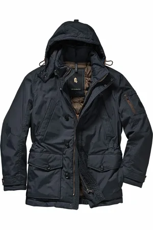 Mey & Edlich Herren Parka-Jacke Regular Fit einfarbig