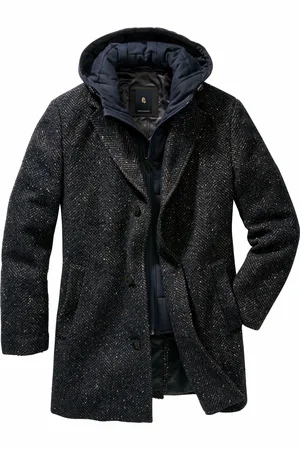 Mey & Edlich Herren Wintermantel Regular Fit einfarbig
