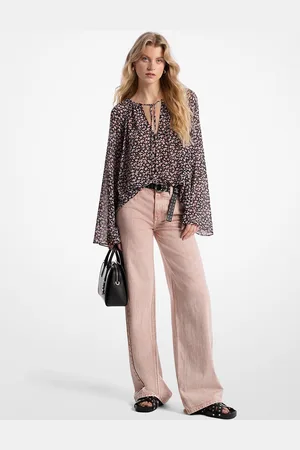 Michael Kors MK Stückgefärbte Jeans Mit Weitem Bein - - Michael Kors