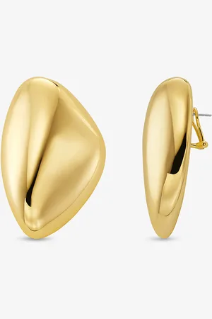 Michael Kors MK Große Ohrringe Pebble Aus Messing Mit Edelmetallbeschichtung -