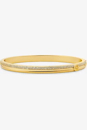Michael Kors MK Pavé-Armreif Aus Messing Mit Edelmetallbeschichtung -