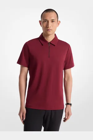 Michael Kors MK Poloshirt Aus Baumwolle Mit Kurzem Reißverschluss - - Michael Kors