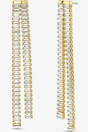 Michael Kors MK Ohrhänger Aus Messing Mit Edelmetallbeschichtung Und Baguette-Fassung -