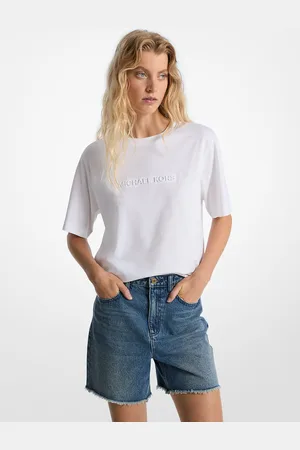 Michael Kors MK T-Shirt Aus Baumwolle Mit Logoprägung - - Michael Kors