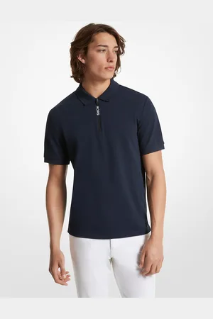 Michael Kors MK Poloshirt Aus Baumwolle Mit Kurzem Reißverschluss - - Michael Kors