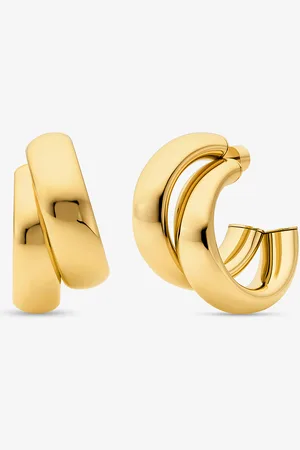 Michael Kors MK Große Doppel-Creolen Aus Messing Mit Edelmetallbeschichtung -