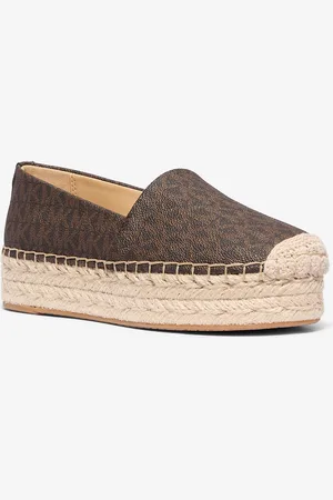 Michael Kors MK Plateau-Espadrille Lynn Mit Signature-Logomuster - - Michael Kors