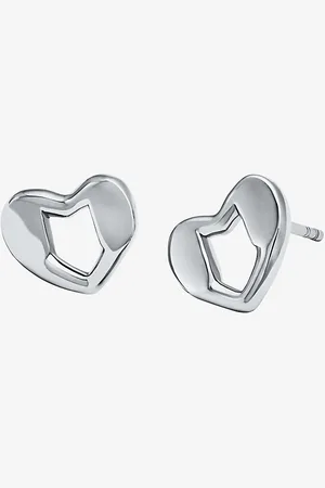 Michael Kors MK Herzförmige Ohrstecker Aus Sterlingsilber Mit Edelmetallbeschichtung -
