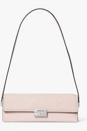 Michael Kors MK Wandelbare Pochette Ludlow Small Aus Leder In Denimoptik Für Das Mond-Neujahr - - Michael Kors