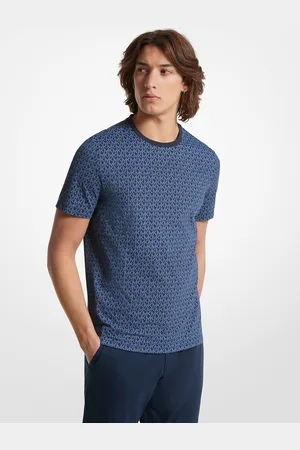 Michael Kors MK T-Shirt Aus Baumwolle Mit Signature-Logomuster - - Michael Kors