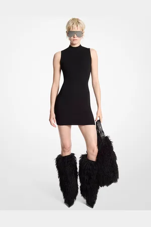 Michael Kors MK Kleid Aus Stretch-Viskose Mit Stehkragen - - Michael Kors