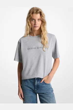 Michael Kors MK T-Shirt Aus Baumwolle Mit Logoprägung - - Michael Kors