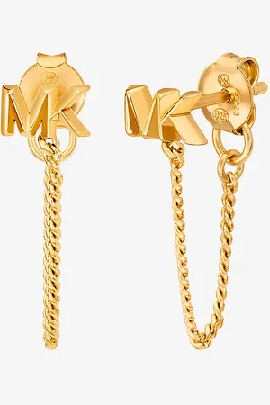 Michael Kors MK Ohrringe Mit Logo Aus Sterlingsilber Mit Edelmetallbeschichtung -
