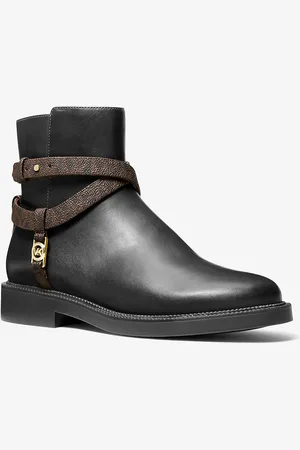 Michael Kors MK Stiefelette Abigail Aus Leder Mit Besatz Aus Signature-Logostoff - - Michael Kors