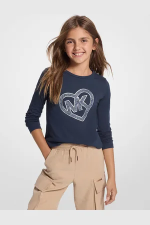 Michael Kors MK Langarmshirt Mit Logo In Herz Aus Nieten - - Michael Kors
