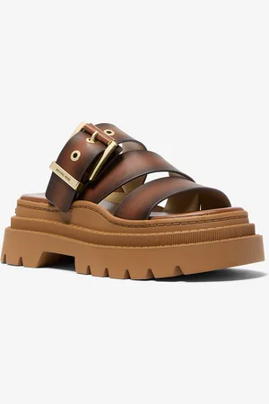 Michael Kors MK Plateau-Sandale Colby Aus Poliertem Leder - - Michael Kors