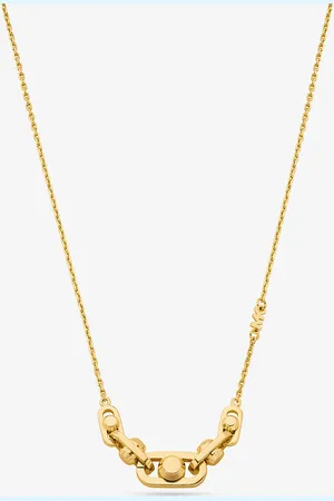 Michael Kors MK Halskette Astor Aus Sterlingsilber Mit Edelmetallbeschichtung -