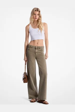 Michael Kors MK Stückgefärbte Jeans Mit Weitem Bein - - Michael Kors