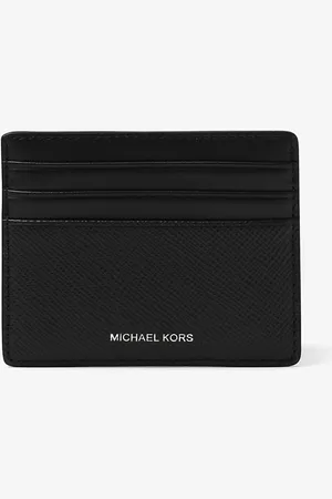 Michael Kors MK Großes Kartenetui Harrison Aus Quer Genarbtem Leder - - Michael Kors
