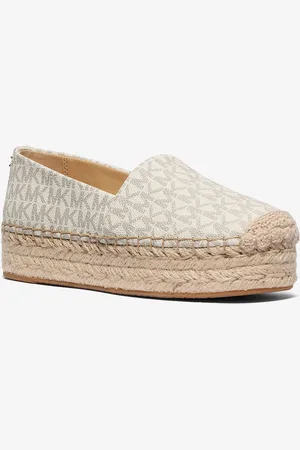 Michael Kors MK Plateau-Espadrille Lynn Mit Signature-Logomuster - - Michael Kors
