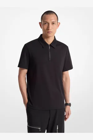 Michael Kors MK Poloshirt Aus Baumwolle Mit Kurzem Reißverschluss - - Michael Kors