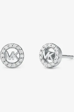 Michael Kors MK Ohrstecker Fulton Aus Sterlingsilber Mit Edelmetallbeschichtung Und Pavé-Logo -