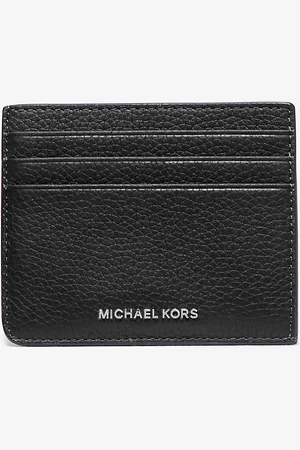 Michael Kors MK Kartenetui Hudson Aus Gekrispeltem Leder - - Michael Kors