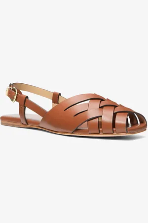 Michael Kors MK Slingback-Sandale Irene Aus Gewebtem Leder - - Michael Kors