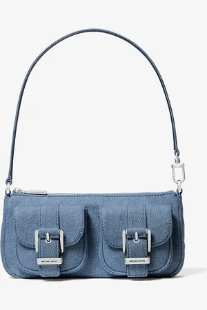 Michael Kors MK Pochette Zoe Small Aus Denim - - Michael Kors