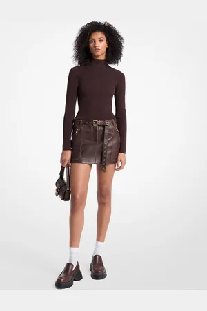 Michael Kors MK Minirock Aus Leder - - Michael Kors