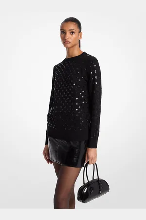 Michael Kors MK Pullover Aus Wolle Mit Punktmuster Aus Pailletten - - Michael Kors