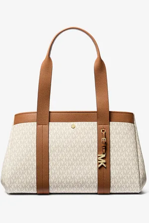Michael Kors MK Shopper Romee Large Aus Signature-Logostoff Und Leder - - Michael Kors
