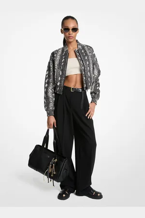 Michael Kors MK Bundfaltenhose Aus Krepp Mit Weitem Bein - - Michael Kors