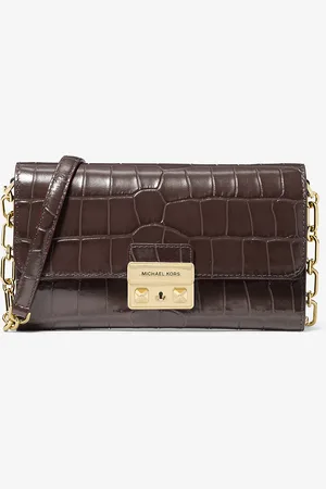 Michael Kors MK Wandelbare Umhängetasche Tribeca Aus Leder Mit Krokodilprägung - - Michael Kors