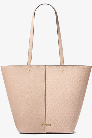 Michael Kors MK Shopper Flora Large Aus Signature-Logostoff Und Leder - - Michael Kors