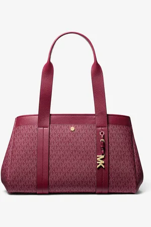 Michael Kors MK Shopper Romee Large Aus Signature-Logostoff Und Leder - - Michael Kors