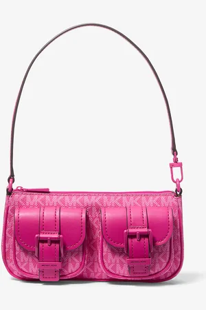 Michael Kors MK Wandelbare Pochette Zoe Small Mit Signature-Logomuster - - Michael Kors
