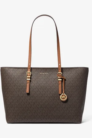 Michael Kors MK Shopper Quinn Large Aus Signature-Logostoff Und Leder - - Michael Kors