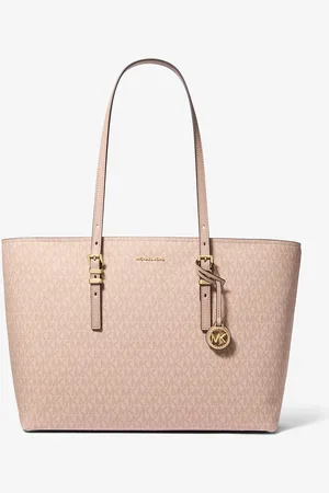 Michael Kors MK Shopper Quinn Large Aus Signature-Logostoff Und Leder - - Michael Kors
