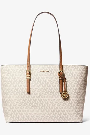 Michael Kors MK Shopper Quinn Large Aus Signature-Logostoff Und Leder - - Michael Kors