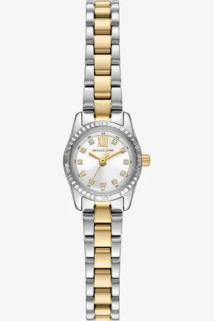 Michael Kors MK Zweifarbige Mikro-Armbanduhr Lexington Mit Pavé -