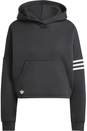adidas Damen, Sweatshirts & Hoodies, Schwarzk, LGröße: