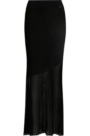 HUGO BOSS Damen, Röcke, Schwarzk, LGröße: